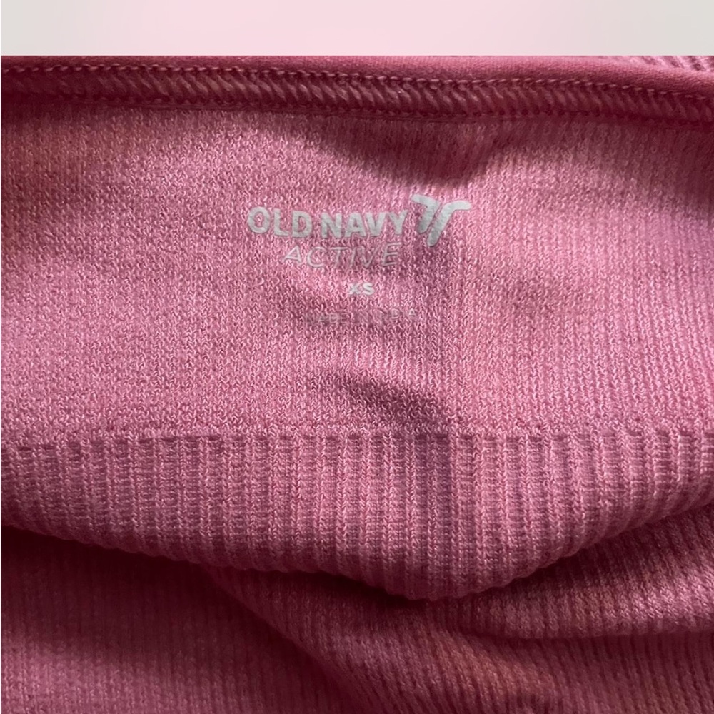 Pink Ribbed Crop Top - Picture 3 of 3